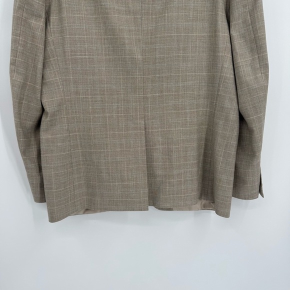 Lauren Ralph Lauren Sport Coat size 42R Jacket Blazer 2 Button gray/tan plaid - Picture 7 of 9